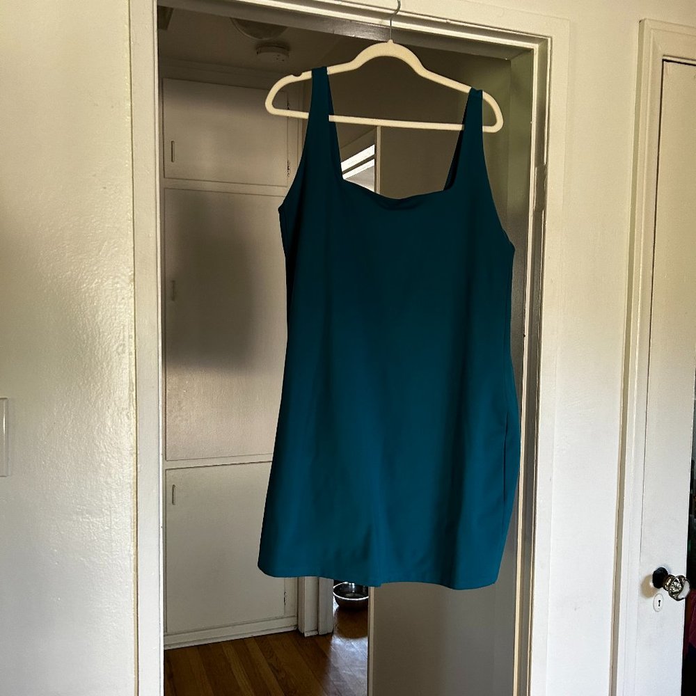 NWT Girlfriend Collective - Tommy Dress in Stunning Blue - Size XXXL